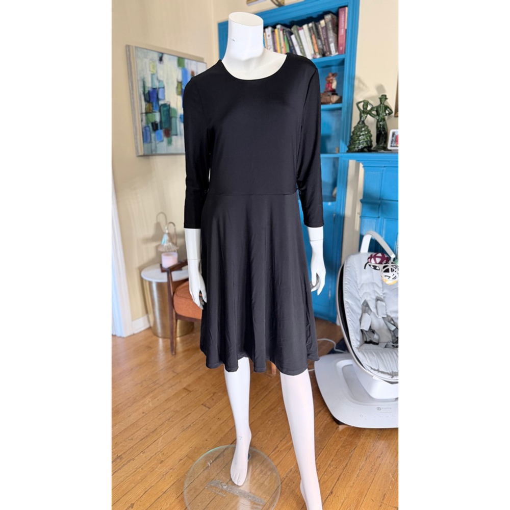 Lauren Ralph Lauren Black A-Line Dress L